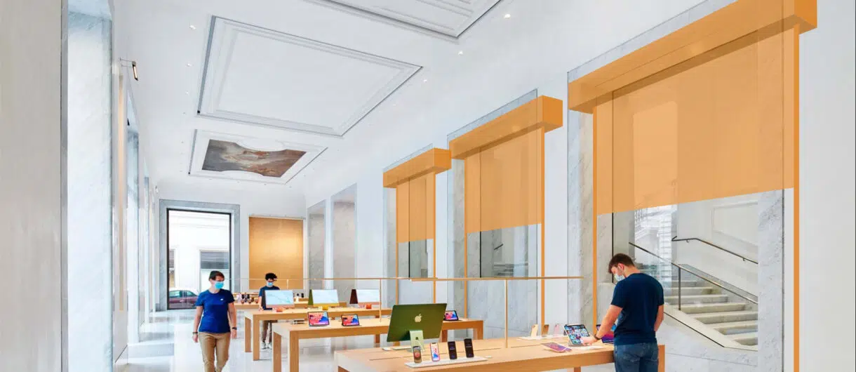 apple via del corso roma proyecto sectorizacion